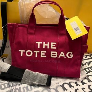 COPY - The tote by Marc Jacobs,canvas,medium,lipstick pink,new with tags,authen…